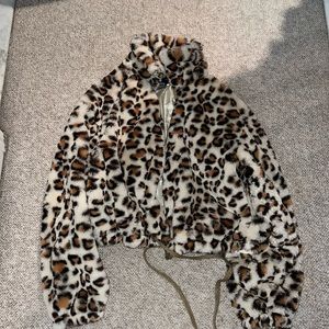 KNOW ONE CARES women’s cheetah jacket